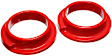4.6105R Coil Spring Insulator - Red, Polyurethane, Direct Fit, Set of 2