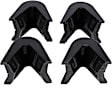 4.7102G Radius Arm Bushing - Black, Polyurethane, Direct Fit, Set of 4