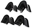 4.7102G Radius Arm Bushing - Black, Polyurethane, Direct Fit, Set of 4
