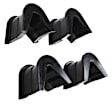 4.7102G Radius Arm Bushing - Black, Polyurethane, Direct Fit, Set of 4