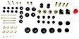 1976 Dodge Dart - Master Bushing Kit - Black, Polyurethane, Direct Fit, Kit