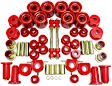 5.18109R Master Bushing Kit - Red, Polyurethane, Direct Fit, Kit