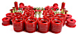 5.18109R Master Bushing Kit - Red, Polyurethane, Direct Fit, Kit