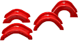 Steering Rack Bushing - Red, Polyurethane, Direct Fit, Kit