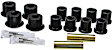 8.2103G Leaf Spring Bushing - Black, Polyurethane, Direct Fit, 2-spring-and-shackle set