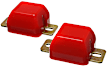 8.9102R Rear Bump Stop - Red, Polyurethane, Direct Fit, Set of 2
