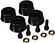 8.9103G Front Bump Stop - Black, Polyurethane, Direct Fit, Set of 4