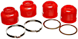 9.13136R Ball Joint Boot - Red, Polyurethane, Direct Fit