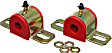9.5161R Sway Bar Bushing - Red, Polyurethane, Universal, Set of 2, 25 mm Sway Bar Diameter