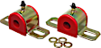 9.5166R Sway Bar Bushing - Red, Polyurethane, Universal, Set of 2, 32 mm Sway Bar Diameter