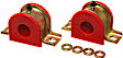9.5180R Sway Bar Bushing - Red,, Set of 2, 1 in. Sway Bar Diameter