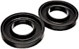 9.6105G Coil Spring Insulator - Black, Polyurethane, Universal, Set of 2