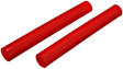 9.6112R Coil Spring Insulator - Red, Polyurethane, Universal, Set of 2