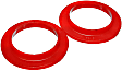 9.6114R Coil Spring Insulator - Red, Polyurethane, Universal, Set of 2