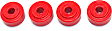 9.8101R Shock Bushing - Red, Polyurethane, 1-Piece, Universal, Set of 4