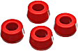 9.8142R Shock Bushing - Red, Polyurethane, 2-Piece, Universal, Set of 2