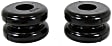 9.9005G Coil Spring Insulator - Black, Polyurethane, Universal, Set of 2