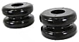 9.9005G Coil Spring Insulator - Black, Polyurethane, Universal, Set of 2