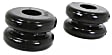 9.9005G Coil Spring Insulator - Black, Polyurethane, Universal, Set of 2