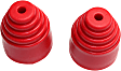 9.9101R Universal Shock Bump Stop, Red, Polyurethane, 2-1/8 in. Height, 2 in. Diameter, Set Of 2