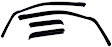 571665 Front and Rear, Driver and Passenger Side Window Visor, Matte Black