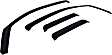 571705 Front and Rear, Driver and Passenger Side Window Visor, Matte Black
