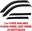 571721 Front and Rear, Driver and Passenger Side Window Visor, Smoke