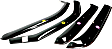 571721 Front and Rear, Driver and Passenger Side Window Visor, Smoke