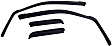 575081 Front and Rear, Driver and Passenger Side Window Visor, Smoke