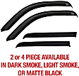 575091 Front and Rear, Driver and Passenger Side Window Visor, Smoke