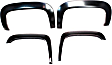 751504 Front and Rear, Driver and Passenger Side Fender Flares, Lightly Textured Black Rugged Look Series