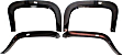 751504 Front and Rear, Driver and Passenger Side Fender Flares, Lightly Textured Black Rugged Look Series