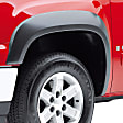 751514 Front and Rear, Driver and Passenger Side Fender Flares, Lightly Textured Black Rugged Look Series