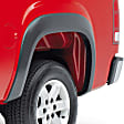 751514 Front and Rear, Driver and Passenger Side Fender Flares, Lightly Textured Black Rugged Look Series