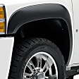 753014 Front and Rear, Driver and Passenger Side Fender Flares, Black Rugged Look Series