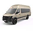 2021 Mercedes Benz Sprinter 3500 - Front and Rear, Driver and Passenger Side, Fender Flares, 3-Door, 170.0 in. wheelbase, Black, Standard Cargo Van