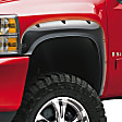 792654 Front and Rear, Driver and Passenger Side Fender Flares, Lightly Textured Black Bolt-on Look Series