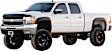 792655 Front and Rear, Driver and Passenger Side Fender Flares, Matte Black Bolt-on Look Series