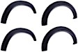 792655 Front and Rear, Driver and Passenger Side Fender Flares, Matte Black Bolt-on Look Series