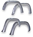 795494-1D6 Front and Rear, Driver and Passenger Side Fender Flares, Silver Bolt-On Look Painted Series