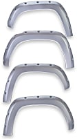 795494-1D6 Front and Rear, Driver and Passenger Side Fender Flares, Silver Bolt-On Look Painted Series