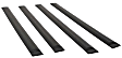 951694 Side Molding - Matte Black, Polyurethane, Direct Fit, Set of 4