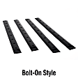 991674 Side Molding - Black, ABS Plastic, Direct Fit, Set of 4