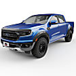 BLF1007 Front and Rear, Driver and Passenger Side Fender Flares, Black