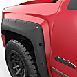 2014 Chevrolet Silverado 1500 - Front and Rear, Driver and Passenger Side, Fender Flares, 69.3 in. Bed, 4-Door, Black, Crew Cab Pickup