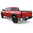 2011 Chevrolet Silverado 1500 - Front and Rear, Driver and Passenger Side, Fender Flares, 69.3 in. Bed, 4-Door, Black, Crew Cab Pickup