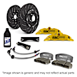 BBK016YEL-2 Big Brake Kit - Gloss Yellow High Temperature Painted Caliper, 2-Wheel Set
