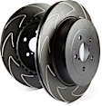 BSD1478 Front Brake Disc, Slotted, 5 Lugs,, BSD Sport Ultra Quiet V Slot