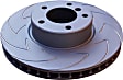 BSD7005 Front Brake Disc, Slotted, 5 Lugs, 302.26 mm,, BSD Sport Ultra Quiet V Slot