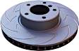 BSD728 Rear Brake Disc, Slotted, 5 Lugs, 266.7 mm,, BSD Sport Ultra Quiet V Slot